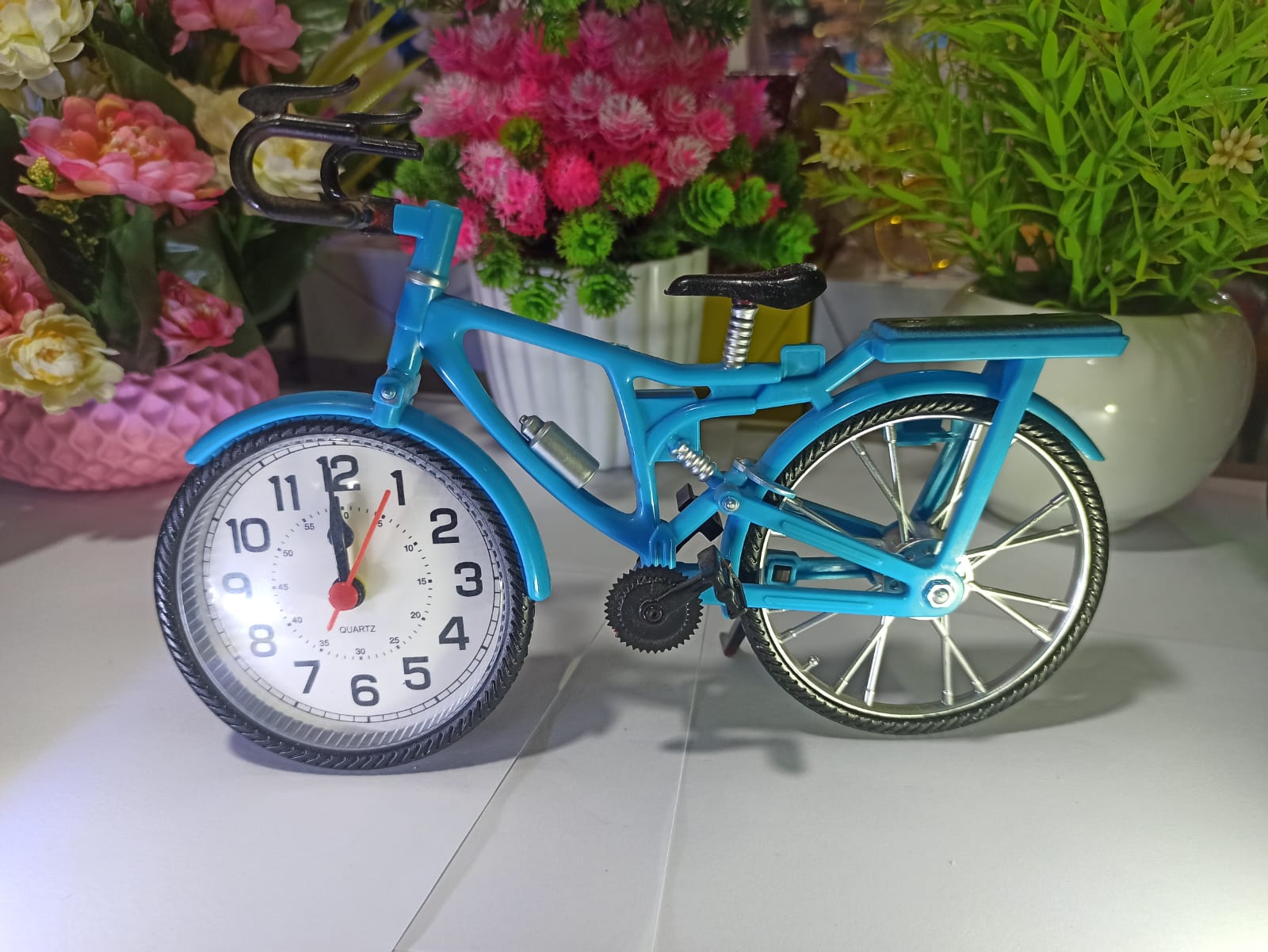 Cycle Retro Alarm Clock Personalized Desktop Gift