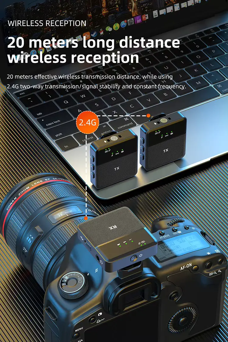 SX9 Dual Mini Wireless Microphone - Image 7