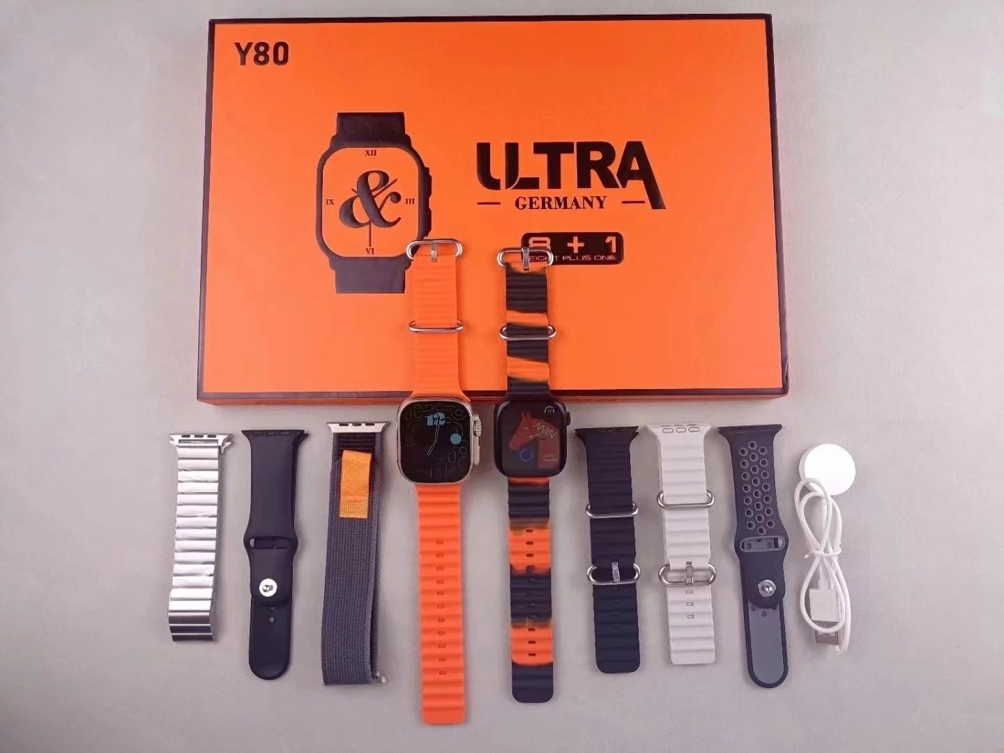 Y80 Ultra Smartwatch With 8 Strap - Image 2